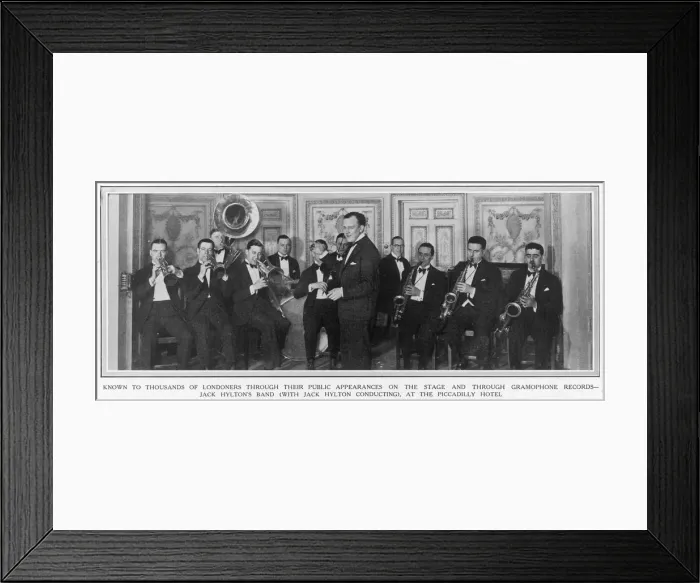 Framed Print : Jack Hylton and his band Framed Print : Jack Hylton and his band