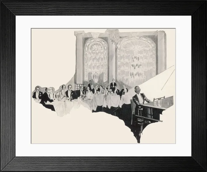 Framed Print : Leslie Hutchinson at the piano at the Carlton Framed Print : Leslie Hutchinson at the piano at the Carlton