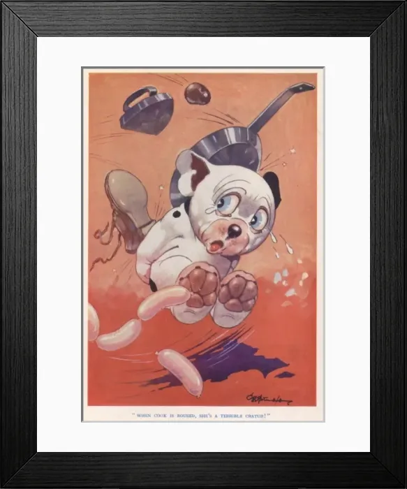 Framed Print : When a cook is roused