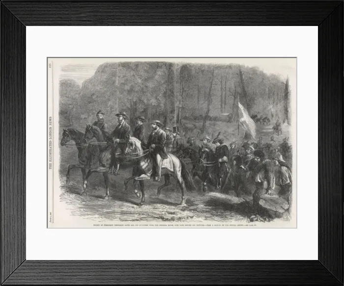 Framed Print : Flight of Jefferson Davis Framed Print : Flight of Jefferson Davis