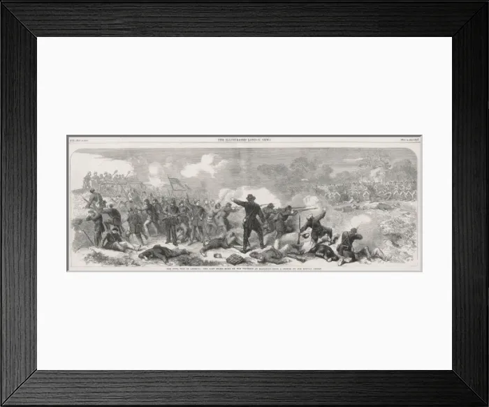 Framed Print : Federals at Manassas, US Civil War Framed Print : Federals at Manassas, US Civil War