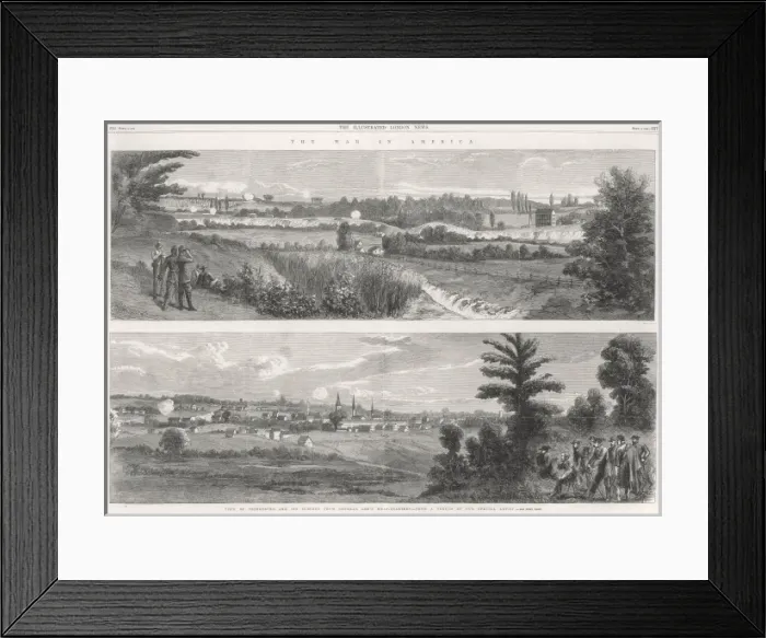 Framed Print : Petersburg, Virginia, from General Lees headquarters
