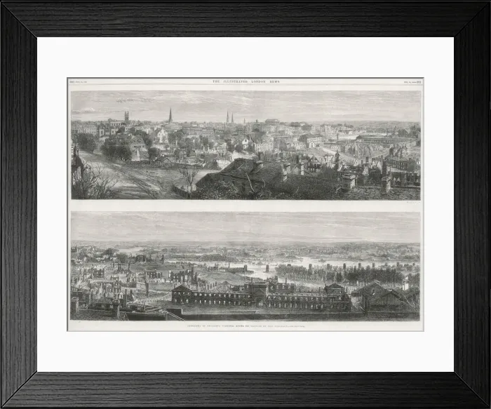 Framed Print : Panorama of Richmond, Virginia after capture by Federals Framed Print : Panorama of Richmond, Virginia after capture by Federals