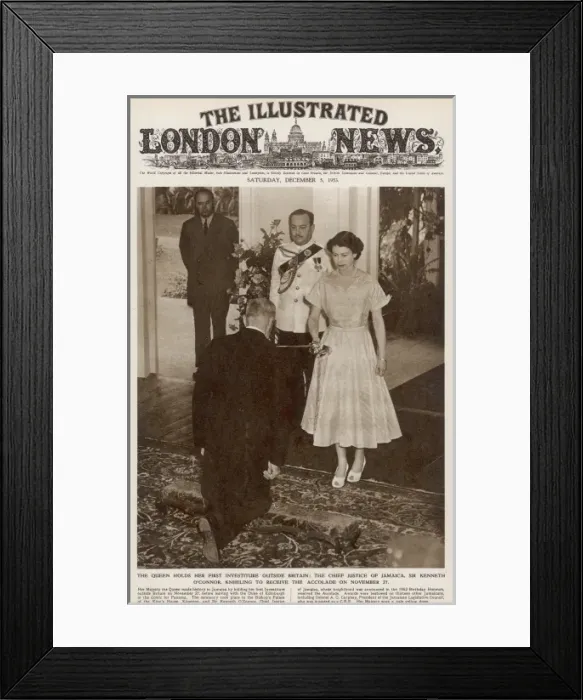 Framed Print : The Royal Visit to Jamaica