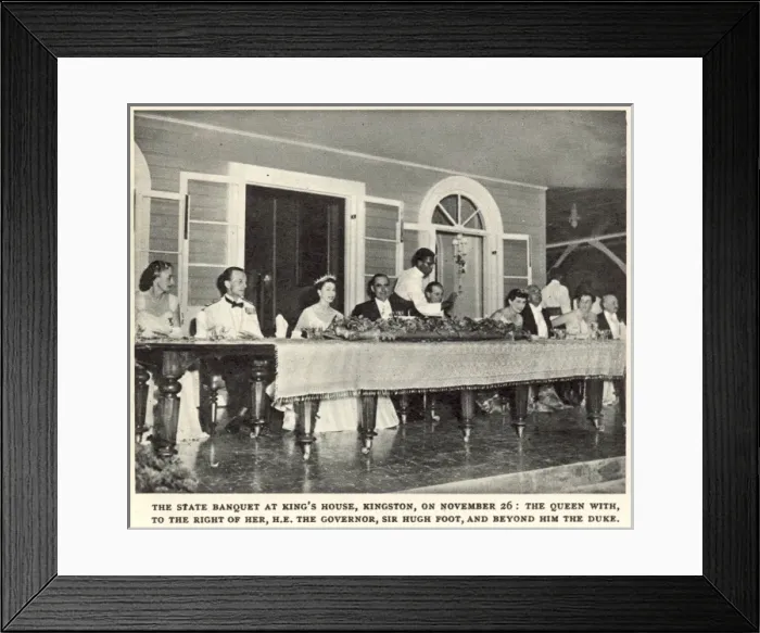 Framed Print : The Royal Visit to Jamaica Framed Print : The Royal Visit to Jamaica