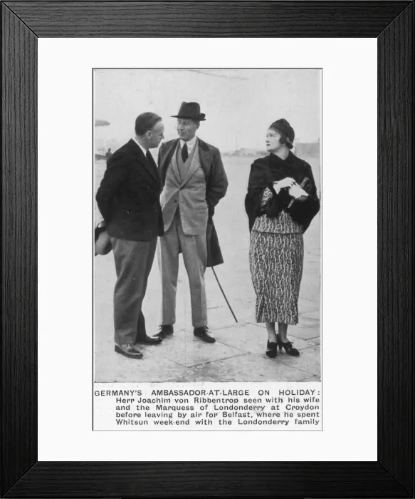 Framed Print : Ribbentrop with Londonderry Framed Print : Ribbentrop with Londonderry