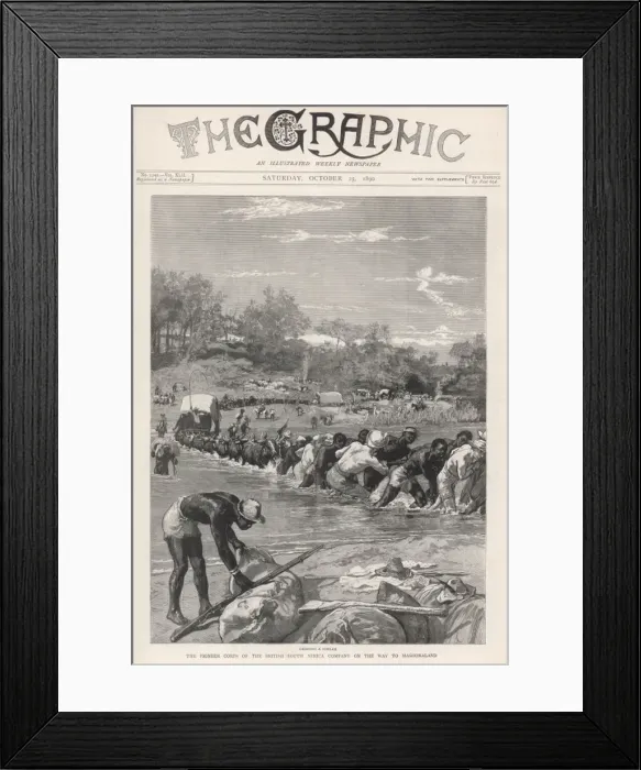 Framed Print : Pioneer Column en route to Mashonaland Framed Print : Pioneer Column en route to Mashonaland