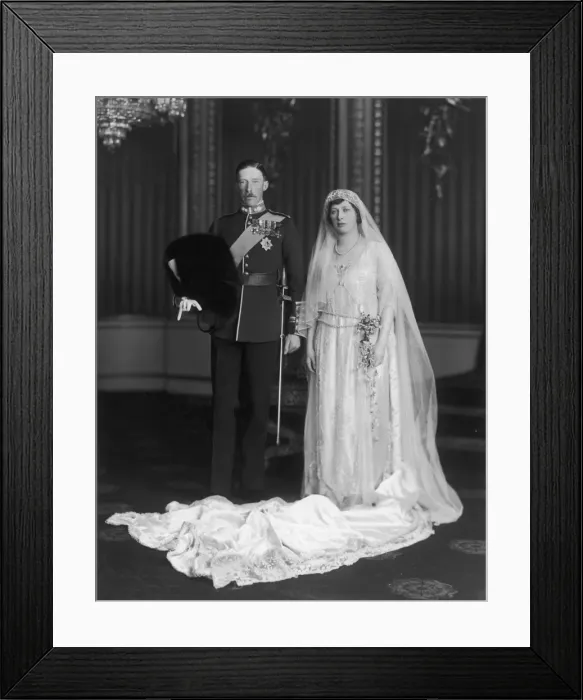 Framed Print : Princess Mary and Lord Lascelles wedding Framed Print : Princess Mary and Lord Lascelles wedding