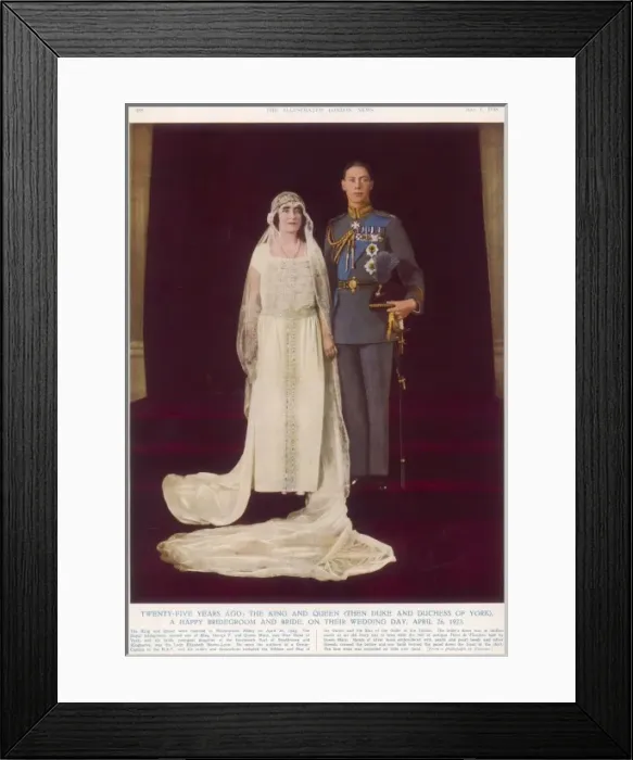 Framed Print : Duke and Duchess of York on their wedding day Framed Print : Duke and Duchess of York on their wedding day