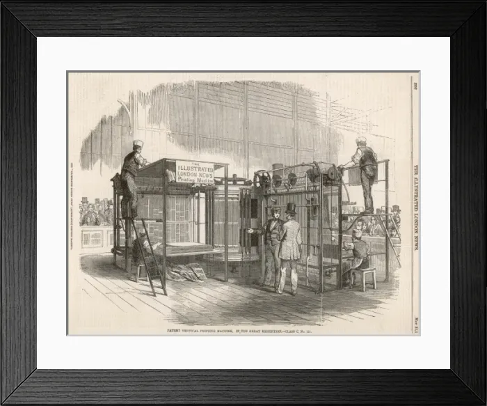 Framed Print : Applegath vertical printing press Framed Print : Applegath vertical printing press
