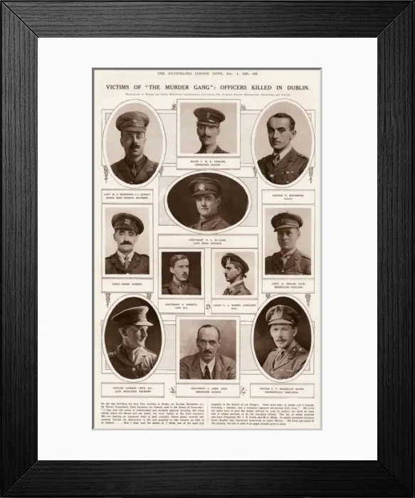 Framed Print : Bloody Sunday victims 1920 Framed Print : Bloody Sunday victims 1920