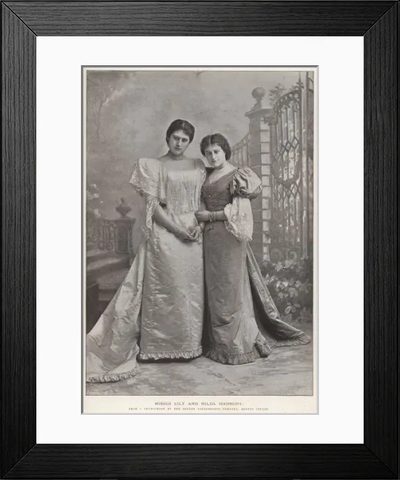 Framed Print : Lily and Hilda Hanbury Framed Print : Lily and Hilda Hanbury