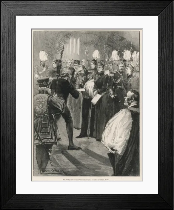 Framed Print : Royal College of Music opened Framed Print : Royal College of Music opened