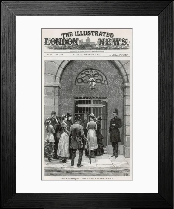 Framed Print : Visitors wait outside Kilmainham Jail, Dublin Framed Print : Visitors wait outside Kilmainham Jail, Dublin
