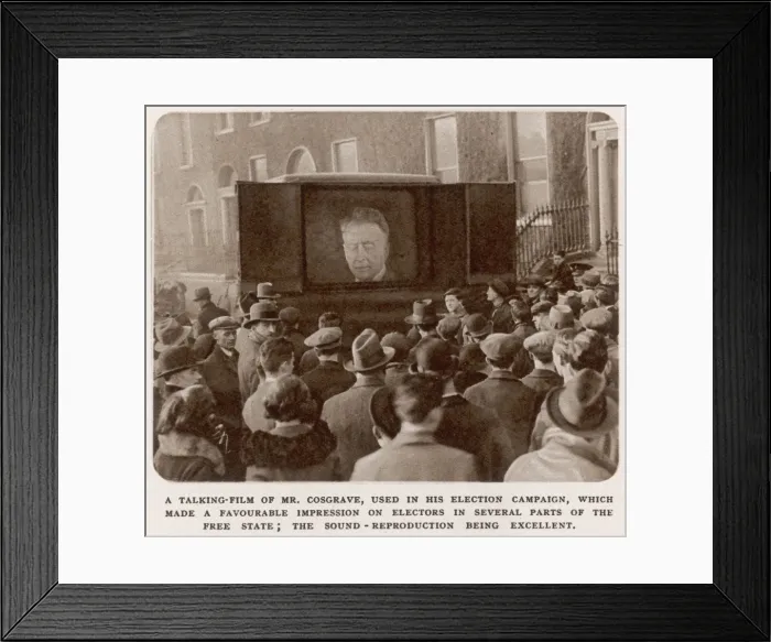 Framed Print : The De Valera-Cosgrove election, Ireland Framed Print : The De Valera-Cosgrove election, Ireland