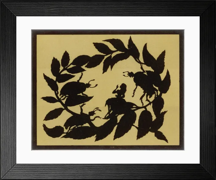 Framed Print : Thumbelina ridiculed by the Lady Cockchafers
