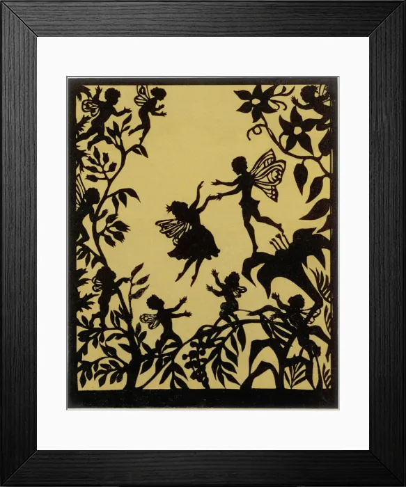 Framed Print : Thumbelina flies off with her Fairy Prince