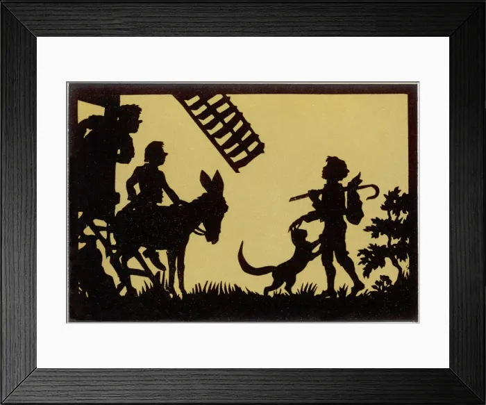 Framed Print : Puss in Boots and the Poor Millers Son Framed Print : Puss in Boots and the Poor Millers Son
