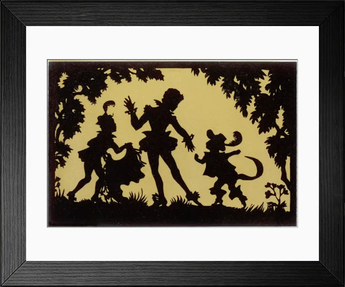 Framed Print : Puss in Boots Master dressed in fine clothes
