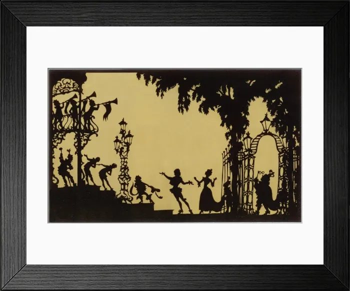 Framed Print : Marriage of Puss in Boots Master to the Princess