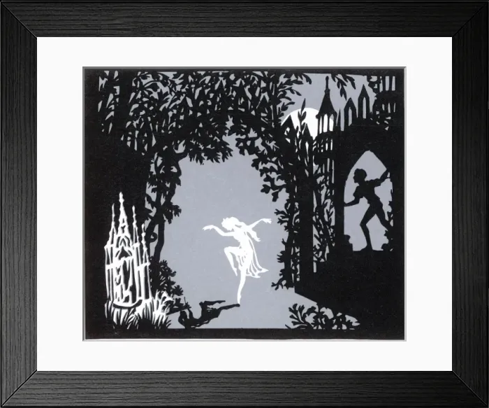 Framed Print : Palemon sees Ondine dancing with her shadow Framed Print : Palemon sees Ondine dancing with her shadow