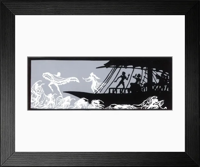 Framed Print : Ondine taken from the ship, leaving Palemon with Berta Framed Print : Ondine taken from the ship, leaving Palemon with Berta
