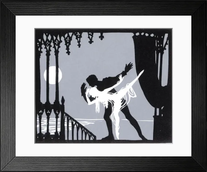 Framed Print : Palemon kisses Ondine and dies in her arms Framed Print : Palemon kisses Ondine and dies in her arms