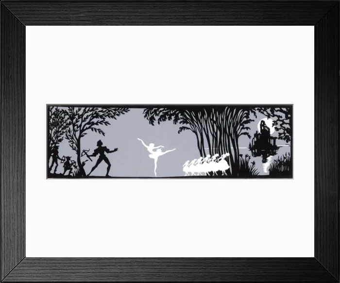 Framed Print : Swan Lake ballet, Swan Princess and Siegfried Framed Print : Swan Lake ballet, Swan Princess and Siegfried