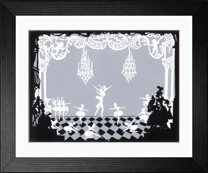 Framed Print : Cinderella ballet, Cinderella and Prince Charming dance Framed Print : Cinderella ballet, Cinderella and Prince Charming dance