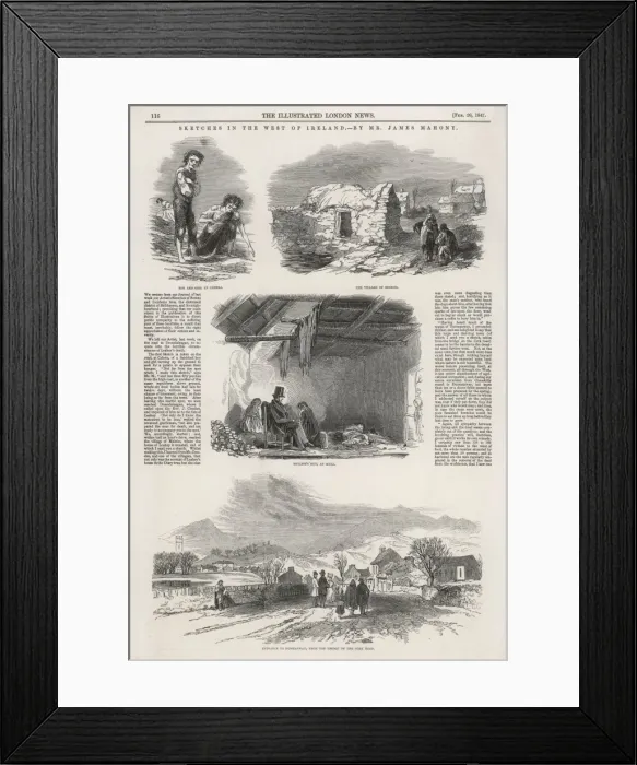 Framed Print : Sketches in the west of Ireland