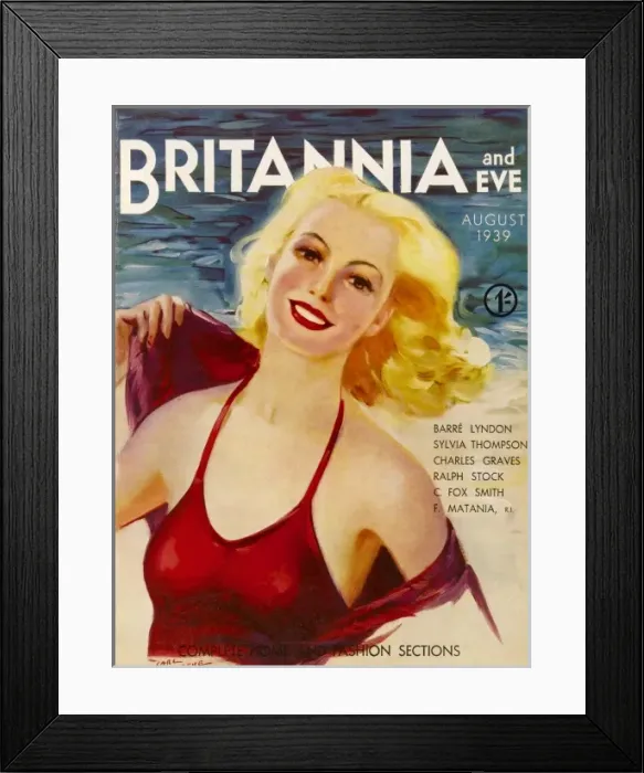 Framed Print : Britannia and Eve front cover Framed Print : Britannia and Eve front cover