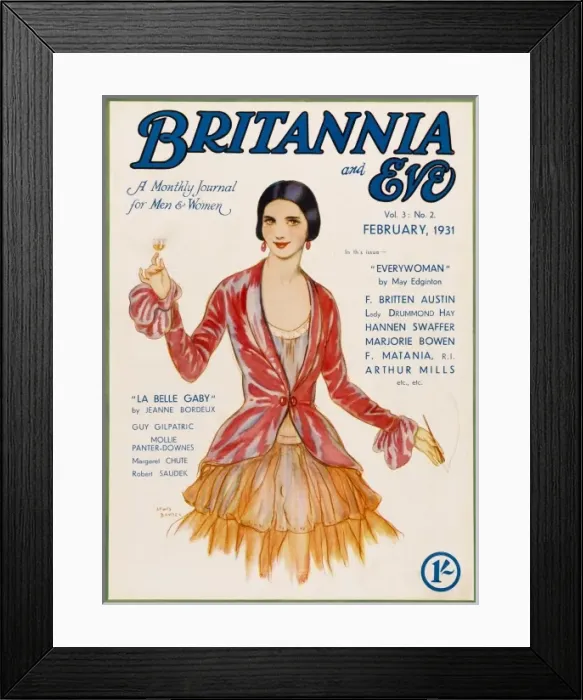 Framed Print : Britannia and Eve magazine, February 1931