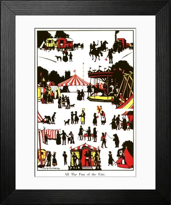 Framed Print : All the Fun of the Fair by H. L. Oakley Framed Print : All the Fun of the Fair by H. L. Oakley