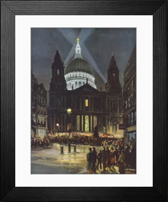Framed Print : Christmas Carols at St. Pauls by Max Hofler Framed Print : Christmas Carols at St. Pauls by Max Hofler