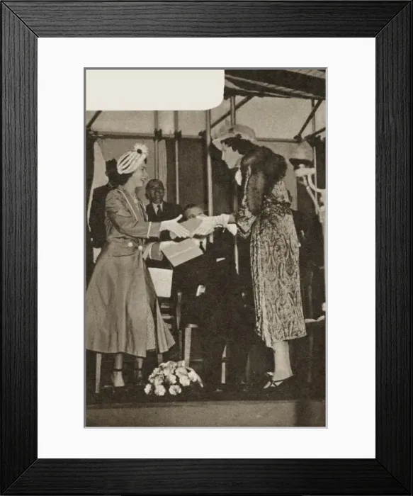 Framed Print : Princess Elizabeth at Portland Training College Framed Print : Princess Elizabeth at Portland Training College
