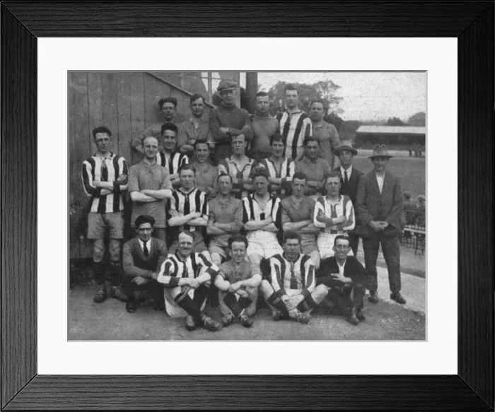 Framed Print : Football match between police and strikers