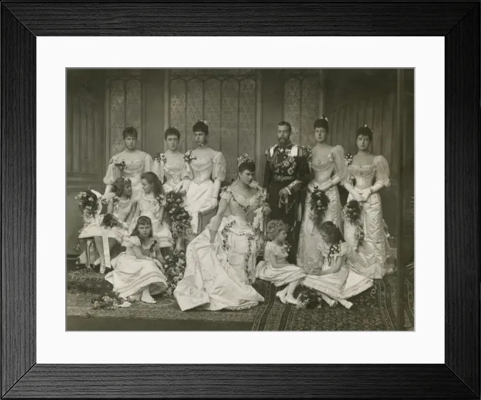 Framed Print : Wedding of George V Framed Print : Wedding of George V