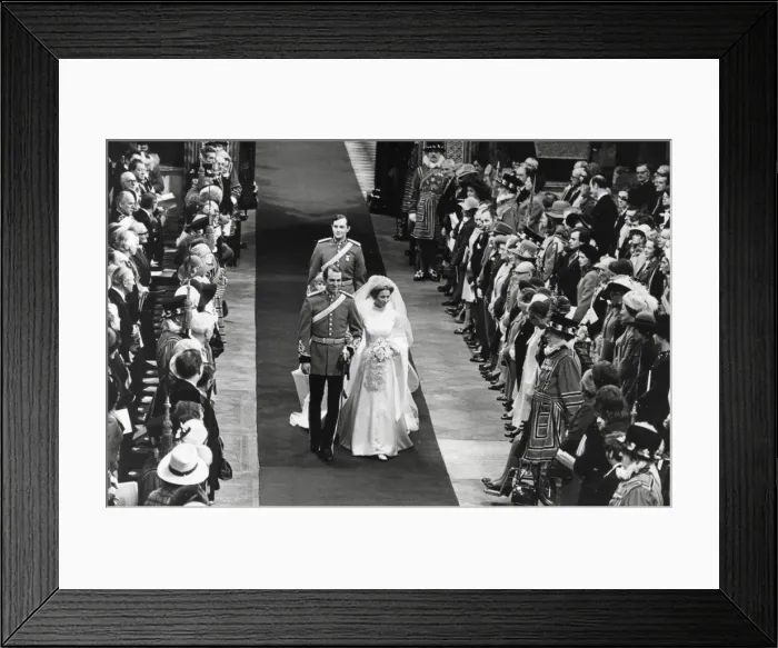Framed Print : Wedding of Princess Anne Framed Print : Wedding of Princess Anne