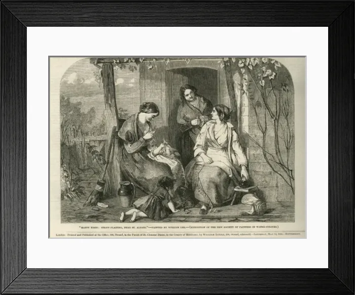Framed Print : Straw-Plaiting Framed Print : Straw-Plaiting