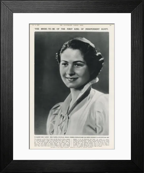 Framed Print : Miss Farida Zulficar