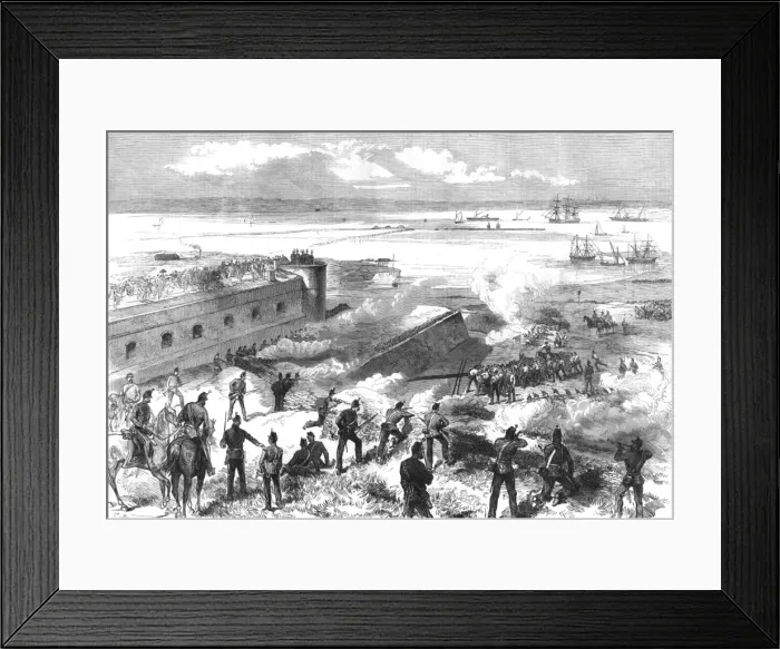 Framed Print : Chatham siege demonstration 1868 Framed Print : Chatham siege demonstration 1868
