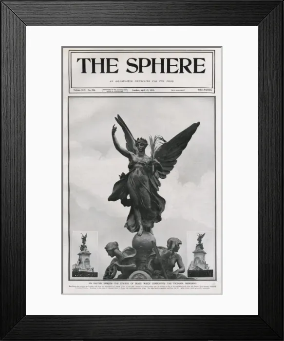 Framed Print : Queen Victorias Memorial - Statue of Peace Framed Print : Queen Victorias Memorial - Statue of Peace