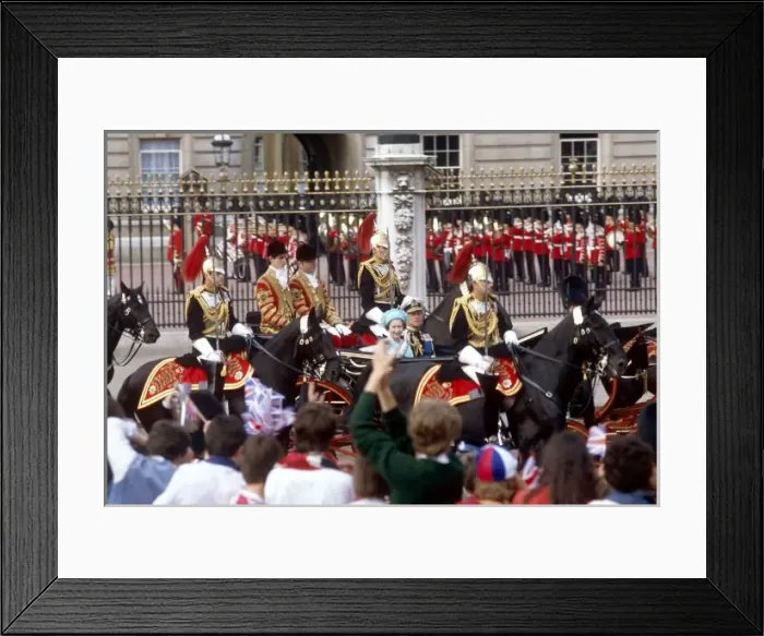 Framed Print : Royal Wedding 1981 - Queen Elizabeth II