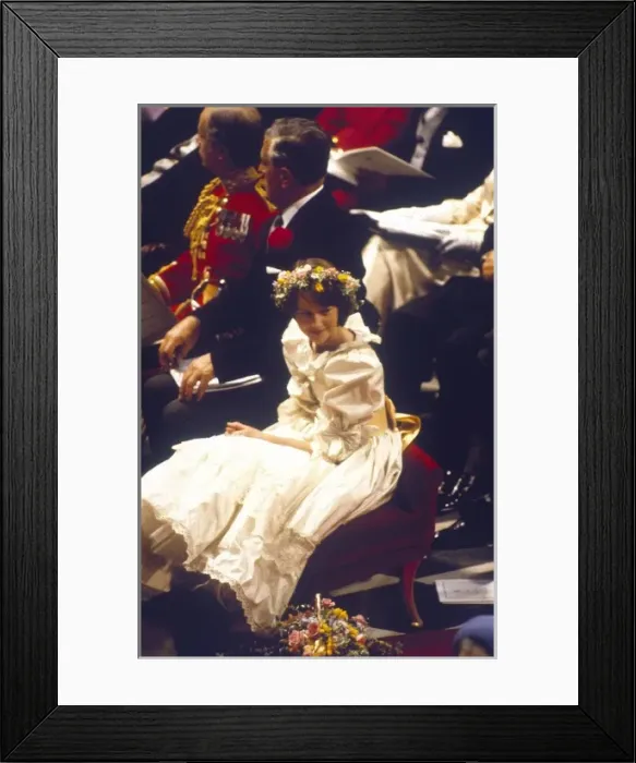 Framed Print : Royal wedding 1981 - India Hicks Framed Print : Royal wedding 1981 - India Hicks
