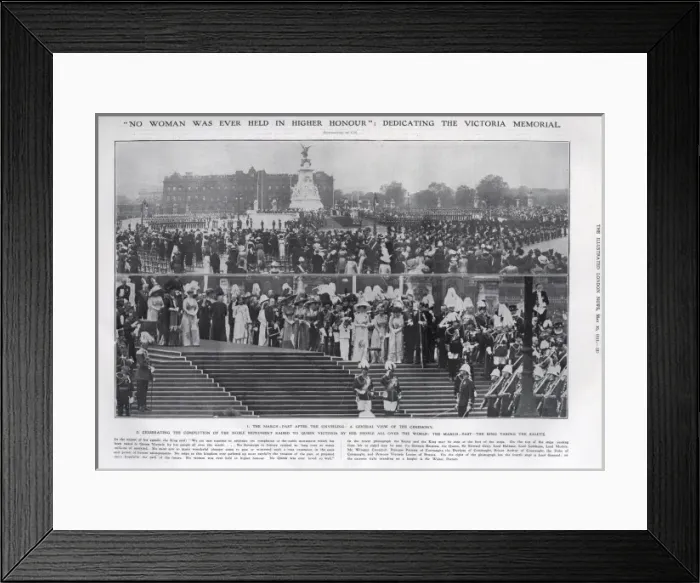 Framed Print : Unveiling of the Queen Victoria Memorial Framed Print : Unveiling of the Queen Victoria Memorial