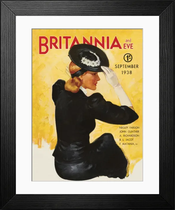 Framed Print : Britannia and Eve magazine, September 1938 Framed Print : Britannia and Eve magazine, September 1938