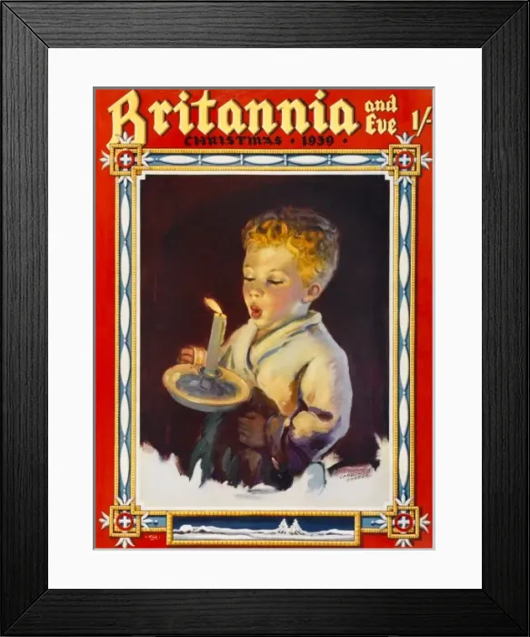 Framed Print : Britannia and Eve Christmas cover 1939