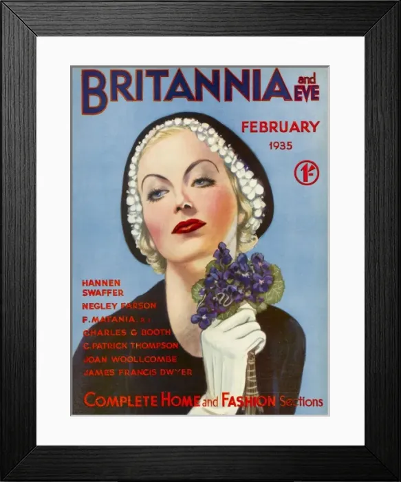 Framed Print : Britannia and Eve magazine, February 1935 Framed Print : Britannia and Eve magazine, February 1935