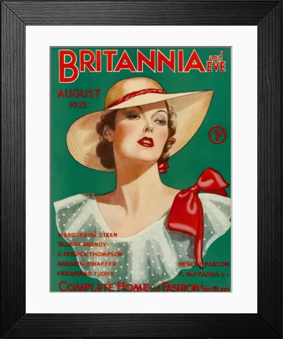Framed Print : Britannia and Eve magazine, August 1935 Framed Print : Britannia and Eve magazine, August 1935