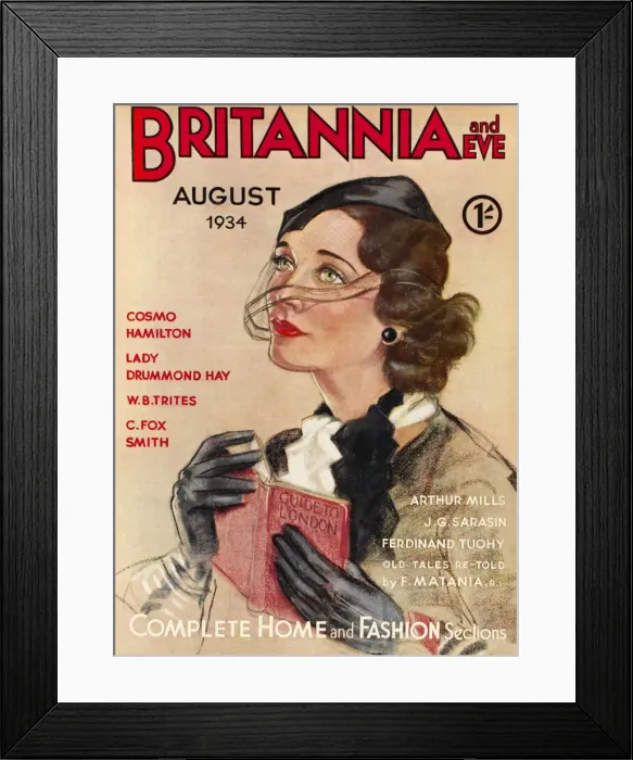 Framed Print : Britannia and Eve magazine, August 1934 Framed Print : Britannia and Eve magazine, August 1934